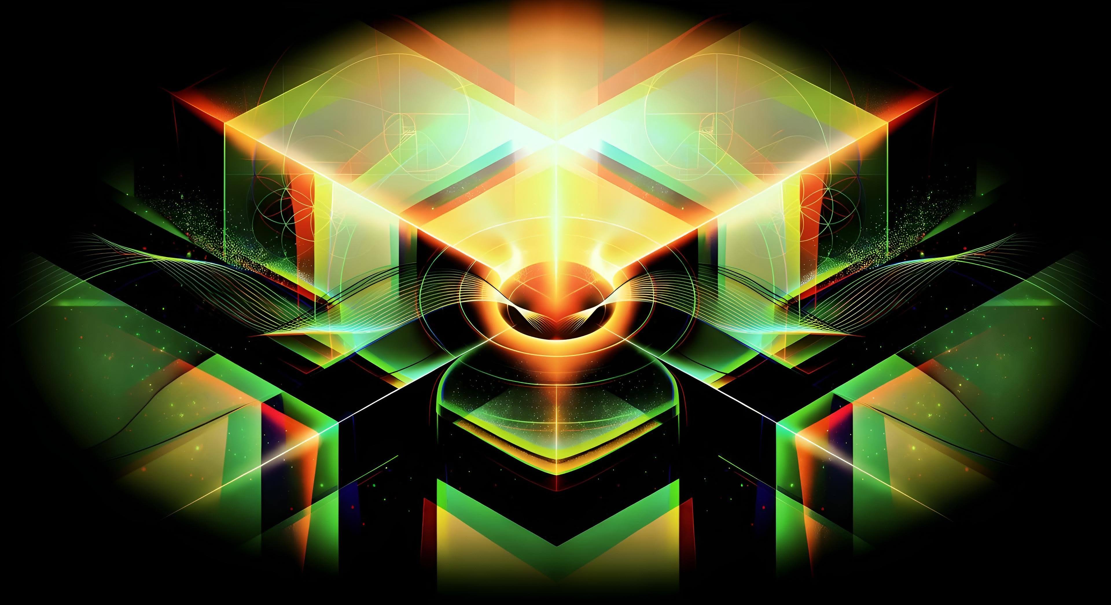 The Gravity Well — a luminous geometric field of signal